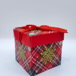 Коробка складная новогодняя 10*10*10см арт.12753-37 400тг