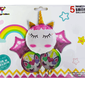 Шары фольга набор Единорог уп 5шт арт.zcs1365-9468