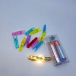 Гирлянда с прищепками 2м арт.6949-1 теплый свет 500тг