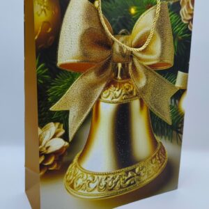 Пакет подарочный новогодний 30*41,5 арт.qzhzd-6656a-1 Колокольчик 500тг