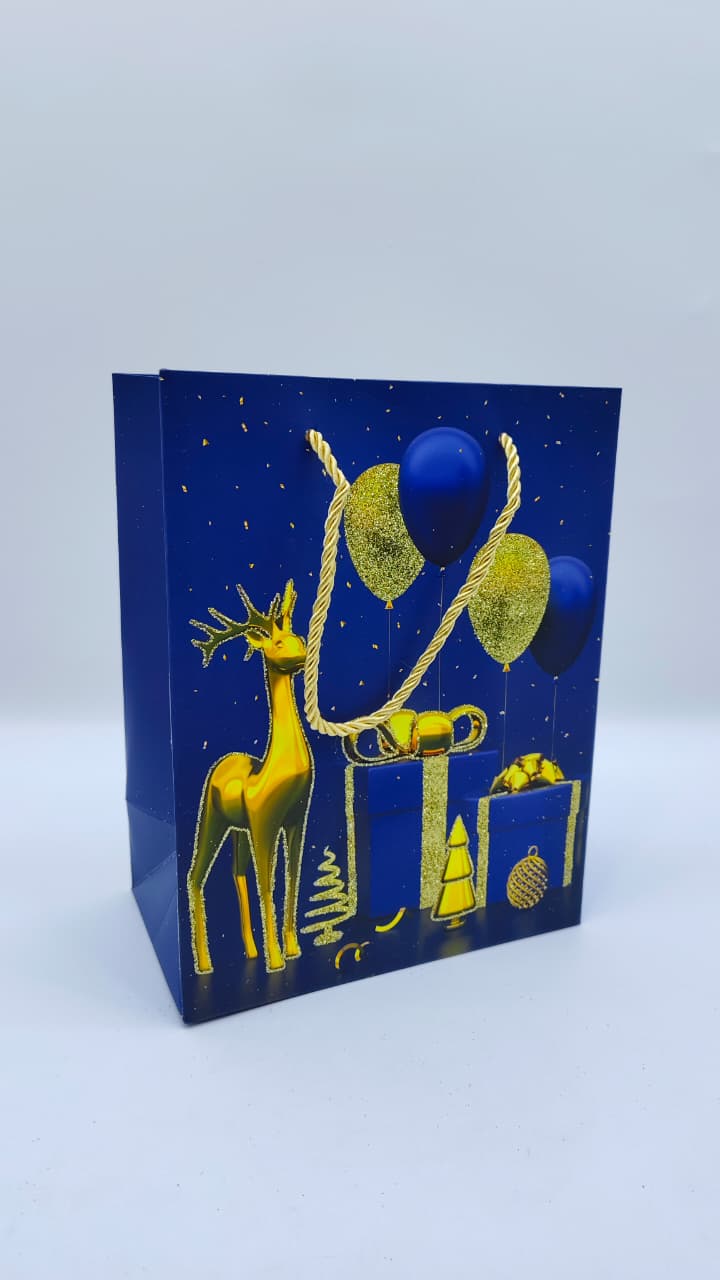 Пакет подарочный новогодний 18*23см арт.qzhzd-1032с-2 Олень синий 300тг Пакет подарочный новогодний 18*23см арт.qzhzd-1032с-2 Олень синий 300тг