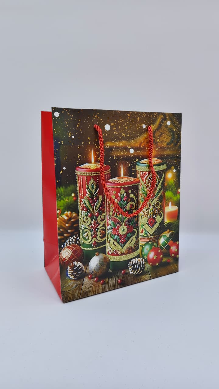 Пакет подарочный новогодний 18*23см арт.qzhzd-1030c-1 Свечи 300тг Пакет подарочный новогодний 18*23см арт.qzhzd-1030c-1 Свечи 300тг