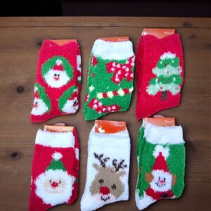 Носки новогодние пенка арт.30124-5 ассорти 800тг