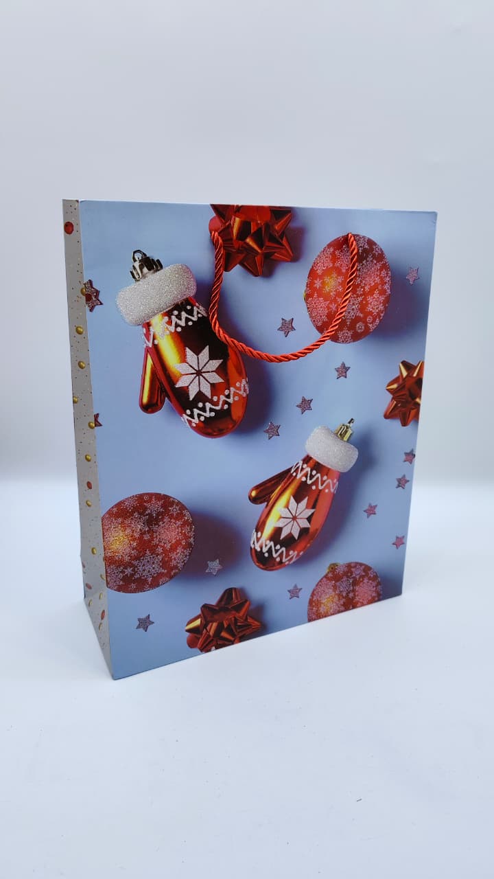 Пакет подарочный новогодний 26*32 арт.613m-1 Варежки 400тг Пакет подарочный новогодний 26*32 арт.613m-1 Варежки 400тг