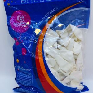 Шары упаковка 100шт однотонные Balloons 12д арт.tr2899 белый
