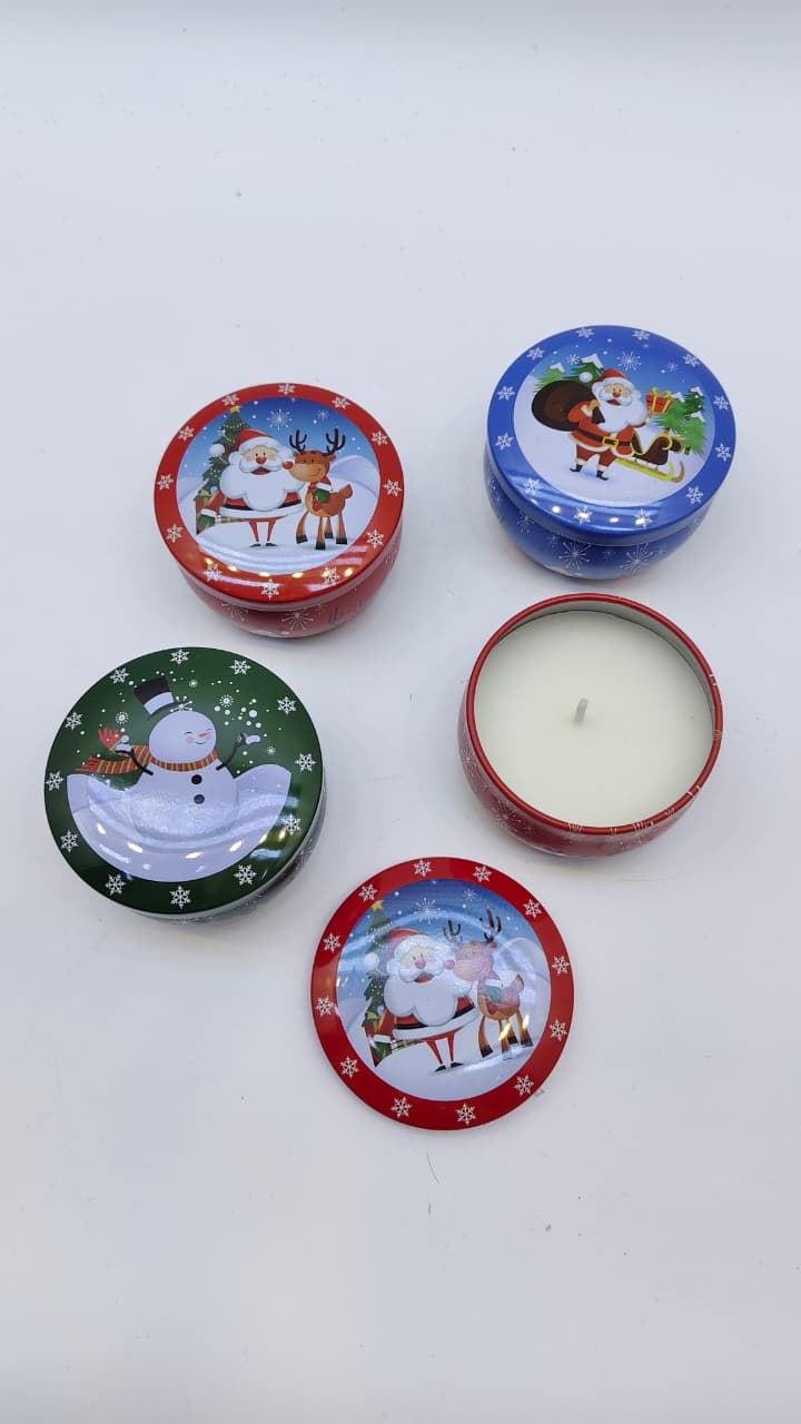 Арома свеча в новогодней баночке арт.6654-3 1000тг Арома свеча в новогодней баночке арт.6654-3 1000тг