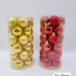 Елочные игрушки ассорти уп 30шт 2500тг