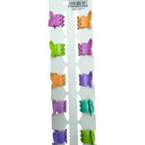 Крабики мини Бабочки уп 10шт арт.102240-02 разноцветные однотонные