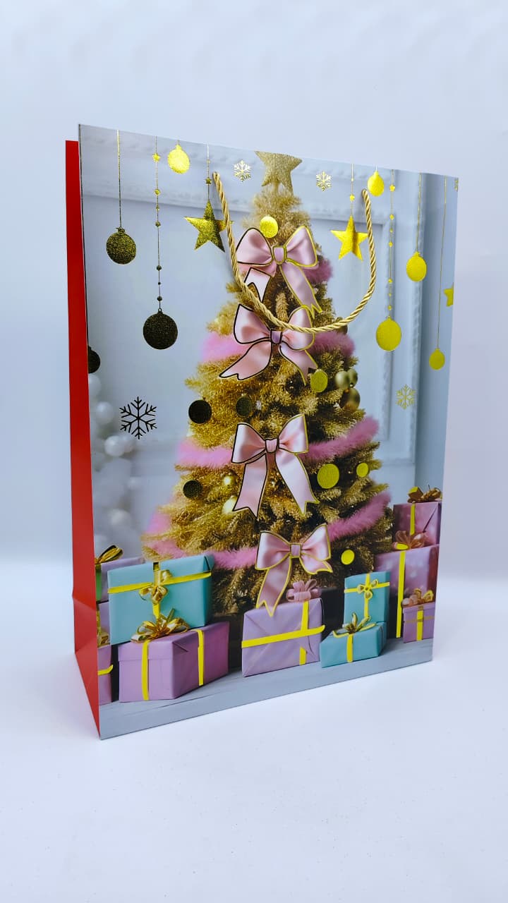 Пакет подарочный новогодний 30*41,5 арт.qzhzd-996a-3 Елка с бантами 500тг Пакет подарочный новогодний 30*41,5 арт.qzhzd-996a-3 Елка с бантами 500тг