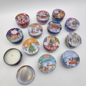 Арома свеча в новогодней баночке арт.6654-5 1000тг