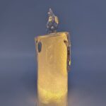 Свеча электронная с блеском 15,5см арт.sk-40 1000тг