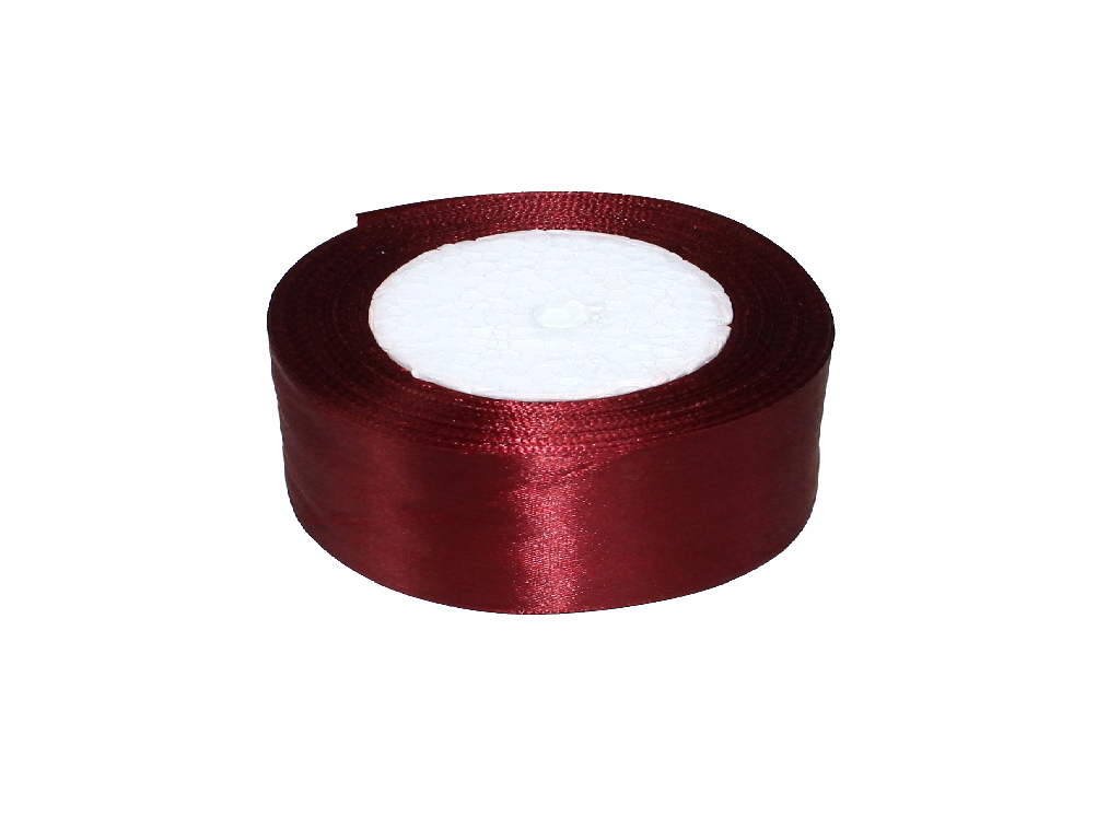 Лента атлас 2,5см бобина 20ярдов арт.tr752 рубиновая Лента атлас 2,5см бобина 20ярдов арт.tr752 рубиновая