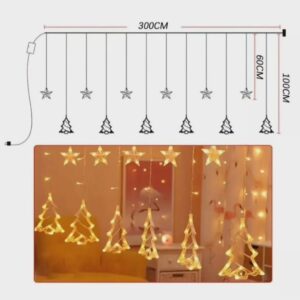 Гирлянда новогодняя Елки 3м теплый свет 5000тг