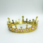 Корона металл арт.tr938 золото с розовым