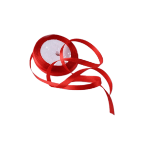 Лента атлас 1см бобина 20ярдов арт.tr825 кармин