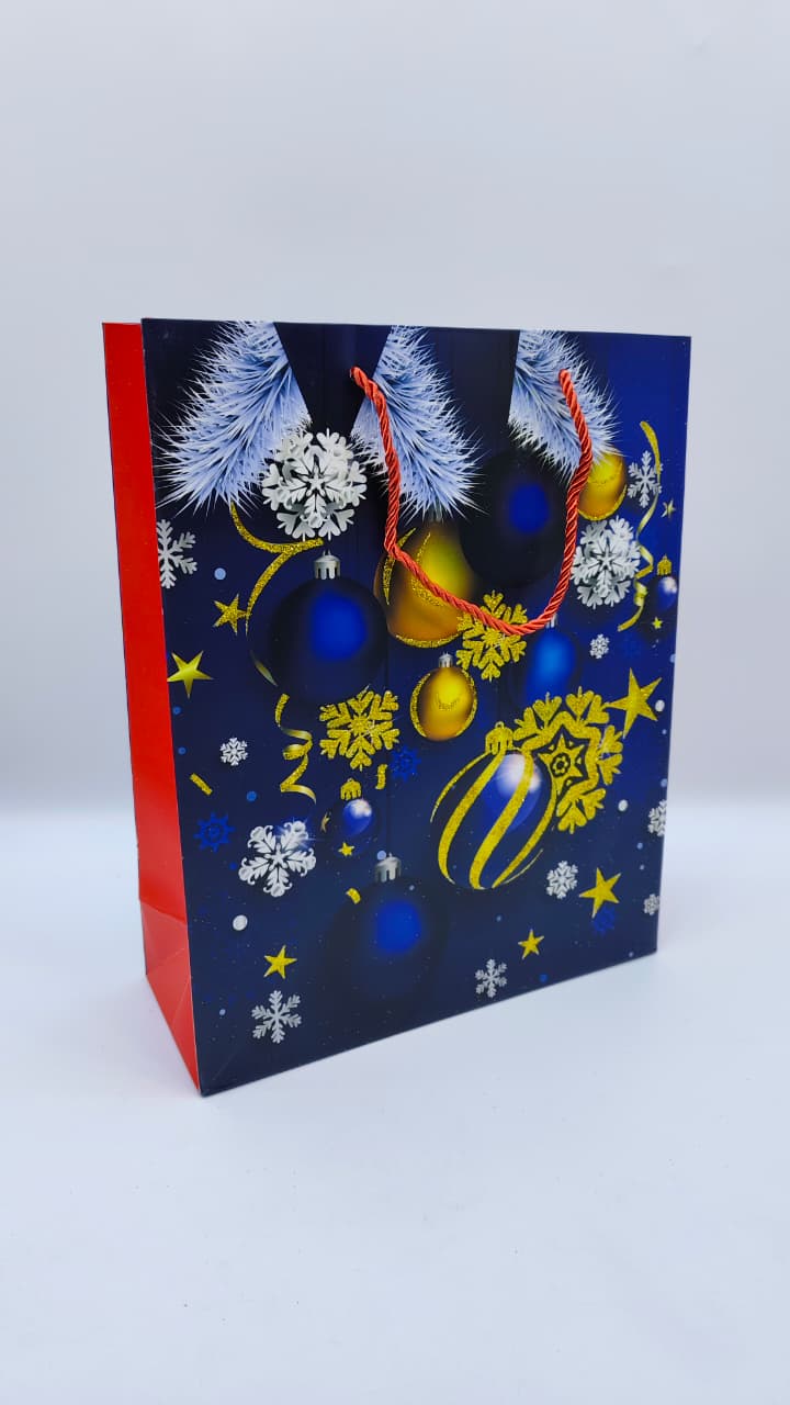 Пакет подарочный новогодний 26*32 арт.612m Елочные игрушки 400тг Пакет подарочный новогодний 26*32 арт.612m Елочные игрушки 400тг