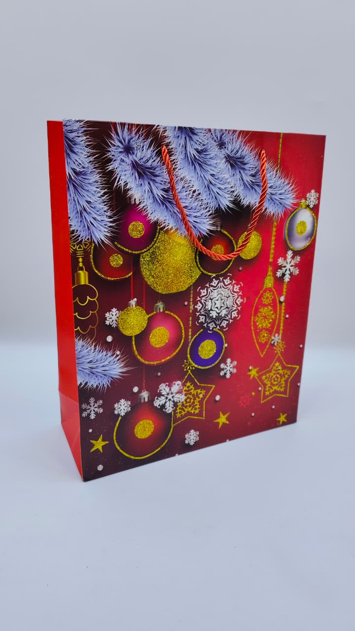 Пакет подарочный новогодний 26*32 арт.612m Елочные игрушки 400тг Пакет подарочный новогодний 26*32 арт.612m Елочные игрушки 400тг