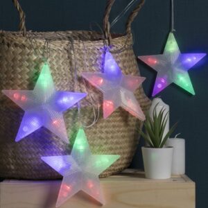 гирлянда крупная звезда разноцветная 3000тг