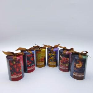 Арома свеча с бантиком арт.6654-27 круглая 1000тг