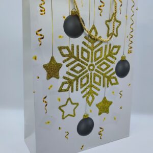 Пакет подарочный новогодний 30*41,5 арт.qzhzd-1032a-1 Снежинка 500тг