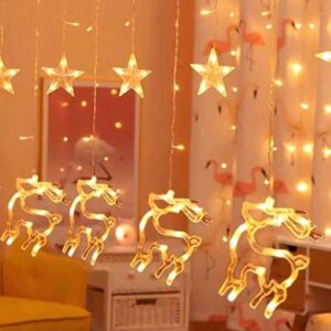 Гирлянда новогодняя Олень 3м теплый свет 5000тг