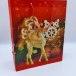 Пакет подарочный новогодний 26*32 арт.sd6025m красный 400тг