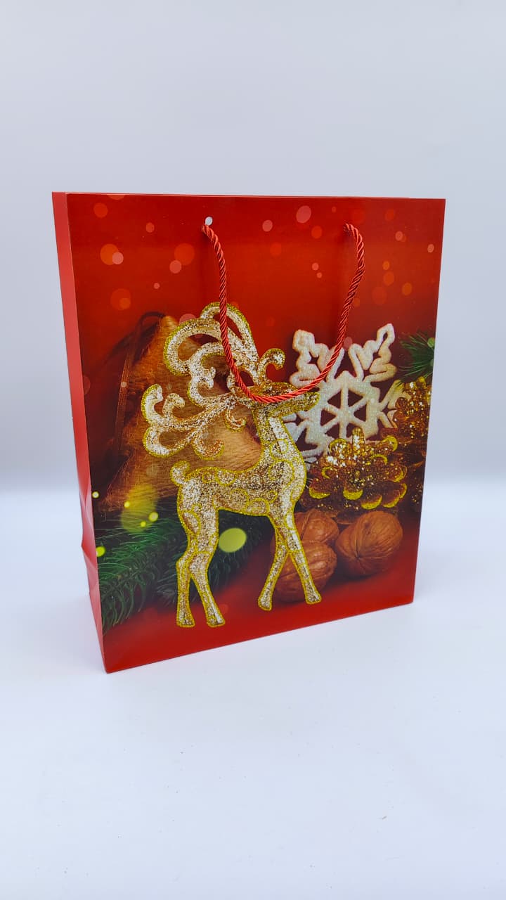 Пакет подарочный новогодний 26*32 арт.sd6025m красный 400тг Пакет подарочный новогодний 26*32 арт.sd6025m красный 400тг